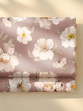 Completo Lenzuola Matrimoniale FILORO "Peonia" — 100% Cotone, Set 6 pezzi, Angoli 30 cm