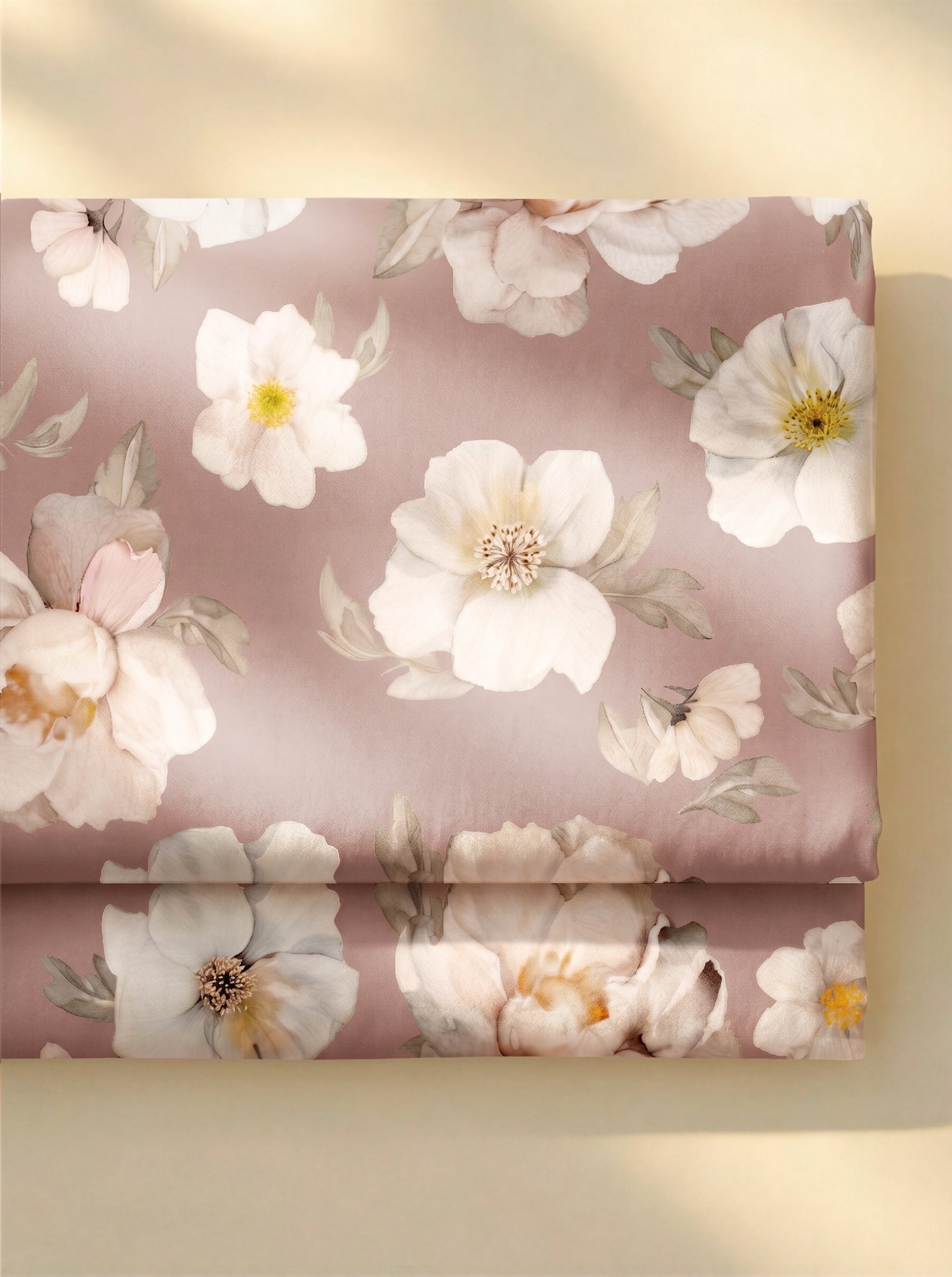Completo Lenzuola Matrimoniale FILORO "Peonia" — 100% Cotone, Set 6 pezzi, Angoli 30 cm